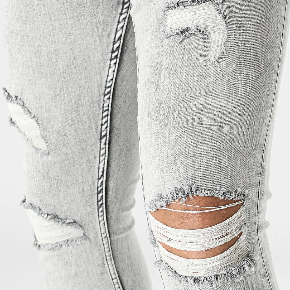 Meilleure vente 😀 Jean Skinny P22-023 Gris de KZR 😉 4 Meilleure vente 😀 Jean Skinny P22-023 Gris de KZR 😉 – Image 2