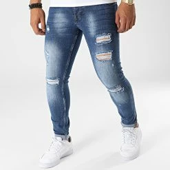 Le moins cher ✔️ Jean Skinny P22-024 Bleu Denim de KZR 🛒
