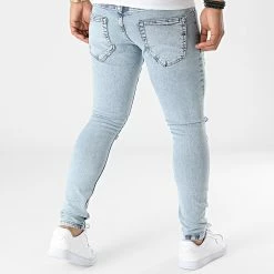 Le moins cher ❤️ Jean Skinny P22-025 Bleu Wash de KZR 🥰 -KZR Soldes kzr 322137 P22 025 BLUE 20220603T141649 04