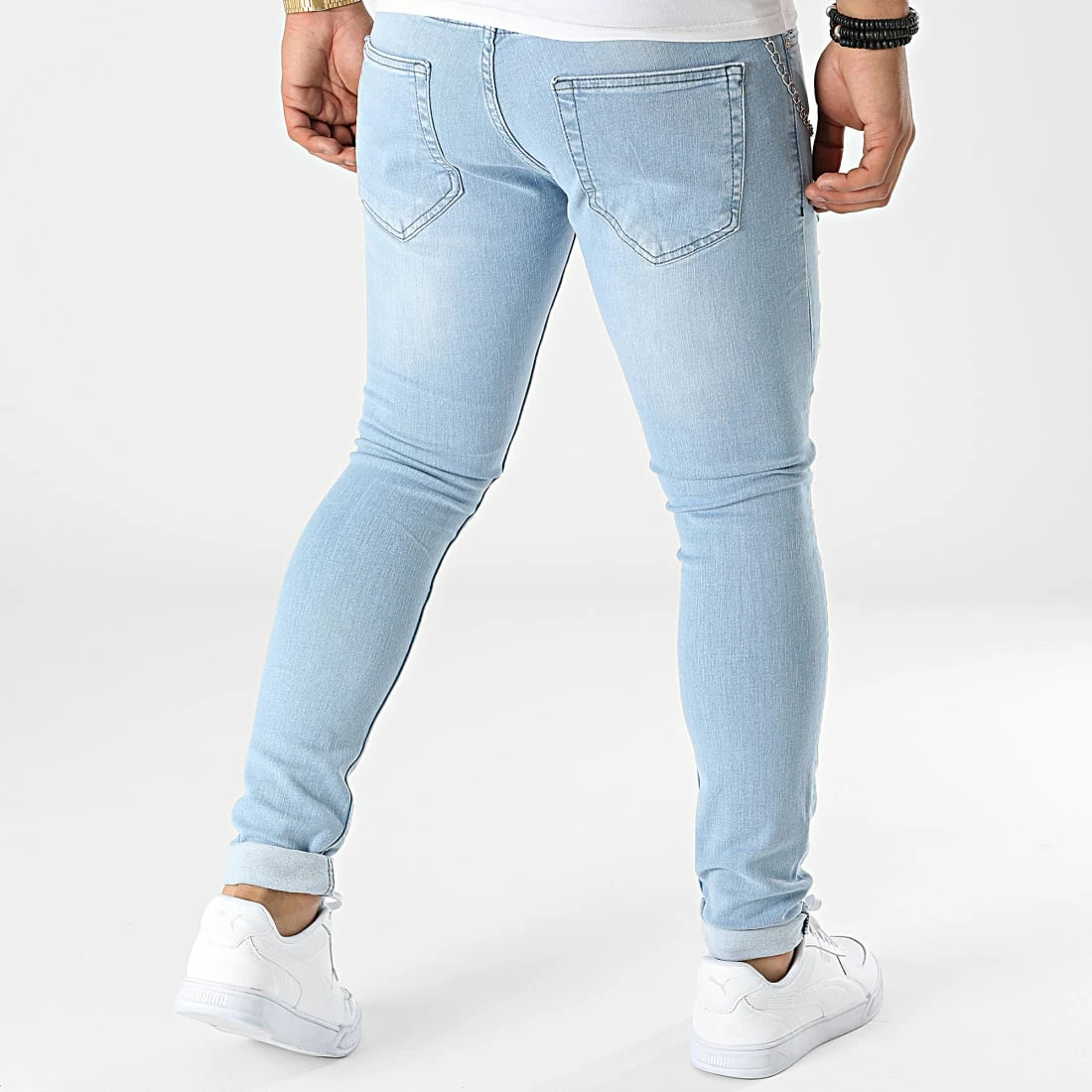Top 10 😉 Jean Skinny P22-026 Bleu Wash de KZR 🧨 6 Top 10 😉 Jean Skinny P22-026 Bleu Wash de KZR 🧨 – Image 4