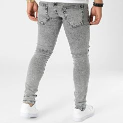 Budget 💯 Jean Skinny P22-028 Gris Chiné de KZR 🎉 -KZR Soldes kzr 322143 P22 028 GREY 20220608T161443 04