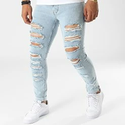 Promo ⭐ Jean Skinny P22-030 Bleu Wash de KZR 🔔