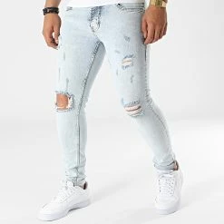 Budget ⭐ Jean Skinny P22-031 Bleu Wash de KZR ⭐