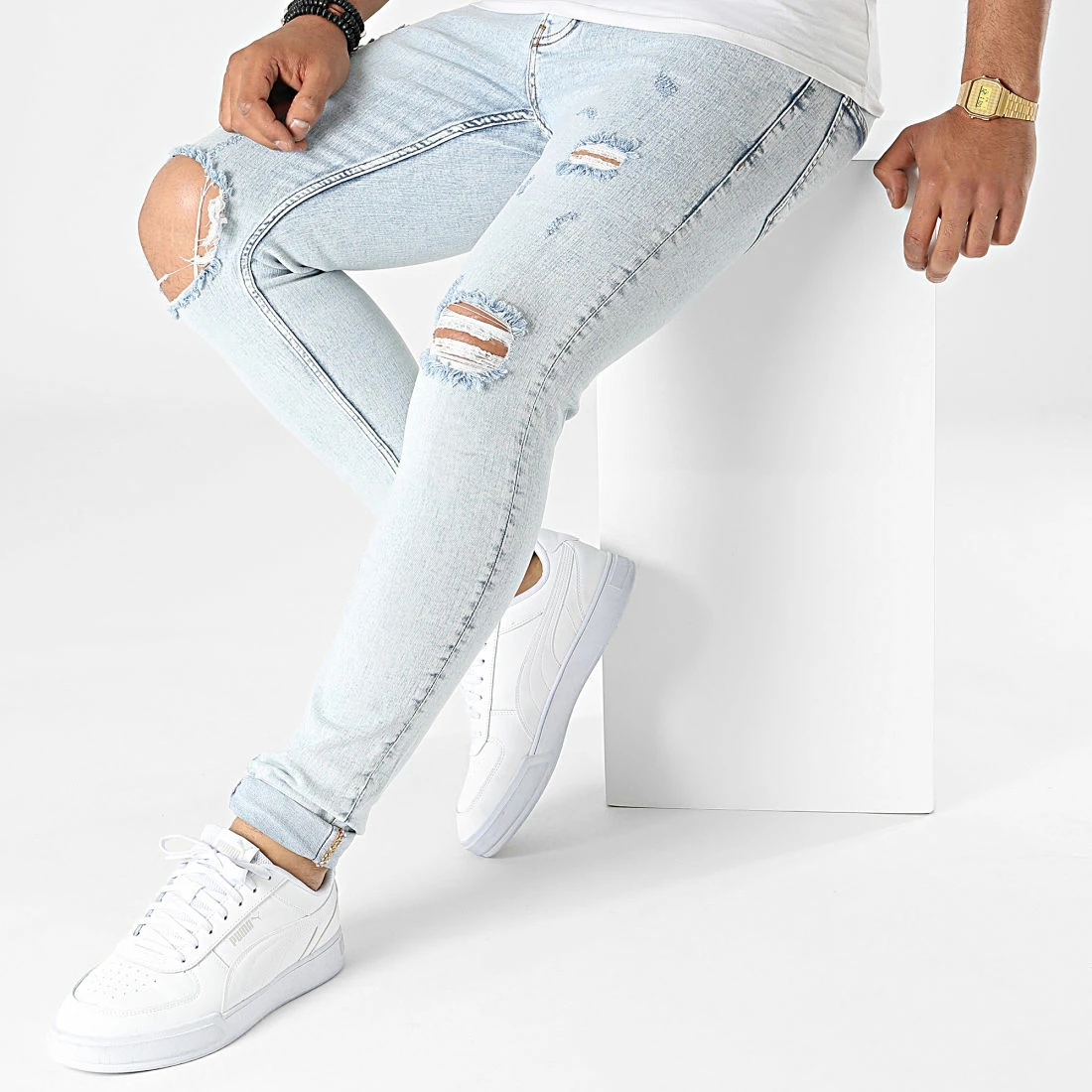 Budget ⭐ Jean Skinny P22-031 Bleu Wash de KZR ⭐ 5 Budget ⭐ Jean Skinny P22-031 Bleu Wash de KZR ⭐ – Image 3