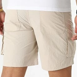 Sortie 😍 Short Cargo MK21017 Beige de KZR 💯 -KZR Soldes kzr 323955 MK21017 BEIGE 20220617T152650 04