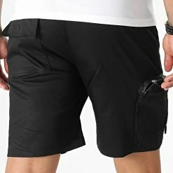 Sortie ❤️ Short Cargo MK21016 Noir de KZR 🤩 -KZR Soldes kzr 323960 MK21016 BLACK 20220617T153119 04