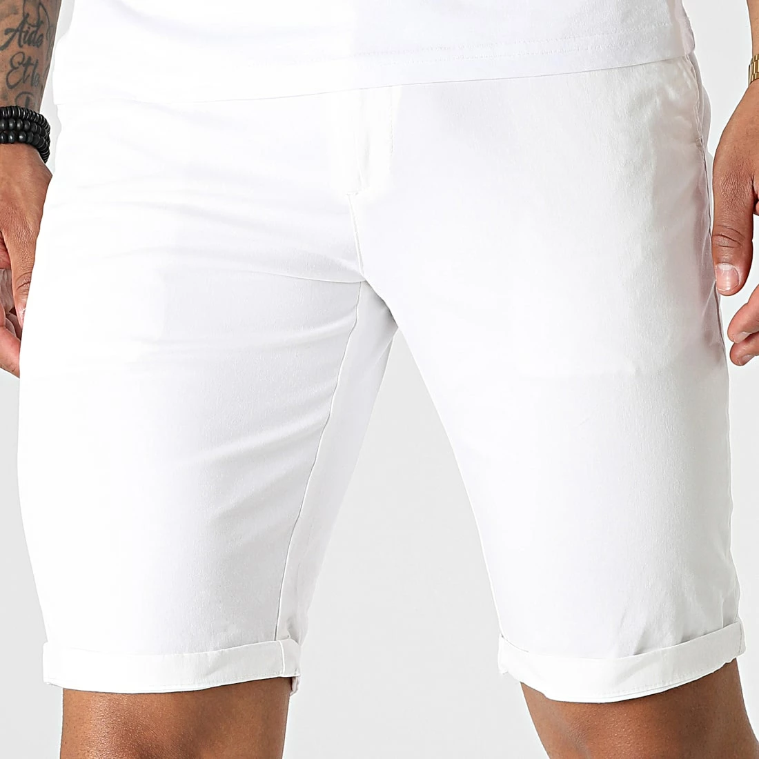 Meilleure affaire 🥰 Short Chino KD67087 Blanc de KZR 🛒 3 Meilleure affaire 🥰 Short Chino KD67087 Blanc de KZR 🛒