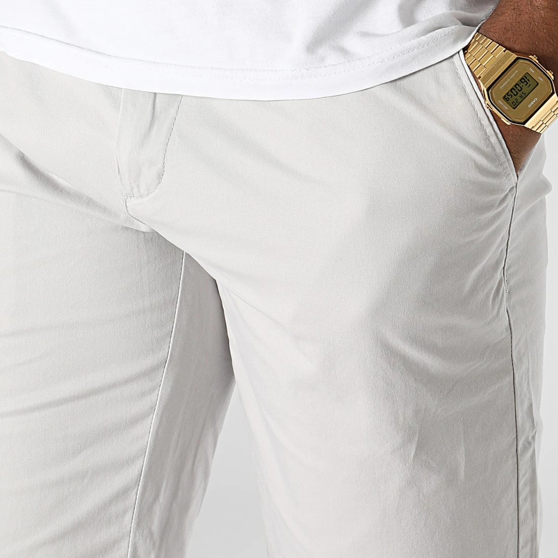 Sortie 🎉 Short Chino KD67087 Gris de KZR 🧨 3 Sortie 🎉 Short Chino KD67087 Gris de KZR 🧨 – Image 2