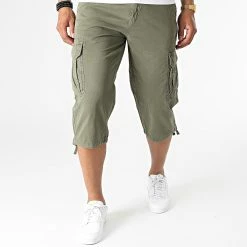 Bon marché 👍 Short Chino KD67079 Vert Kaki de KZR 😉 -KZR Soldes kzr 323989 KD67079 1 ARMY AJ01 20220617T153236 03