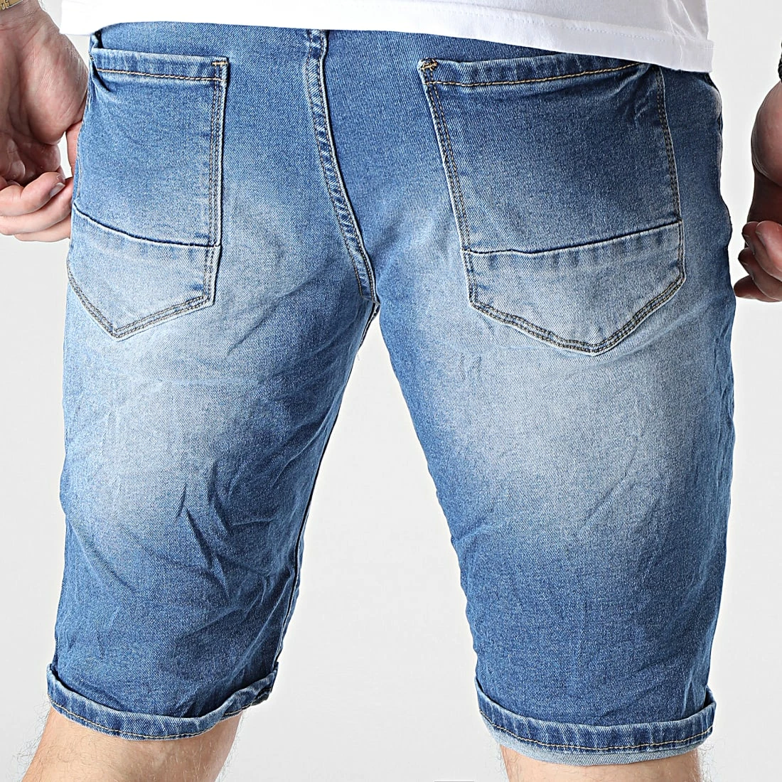 Vente flash 😀 Short Jean S-58192 Bleu Denim de KZR 😀 6 Vente flash 😀 Short Jean S-58192 Bleu Denim de KZR 😀 – Image 4