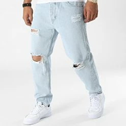 Sortie 🤩 Jean Relaxed Fit B322 Bleu Wash de KZR 😀