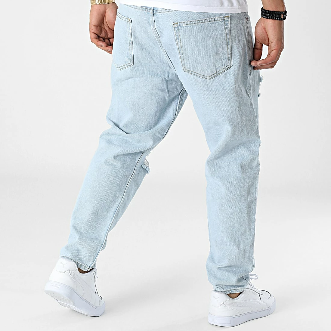 Sortie 🤩 Jean Relaxed Fit B322 Bleu Wash de KZR 😀 6 Sortie 🤩 Jean Relaxed Fit B322 Bleu Wash de KZR 😀 – Image 4
