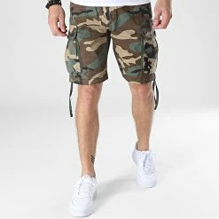 De gros ✨ Short Cargo KD67097 Camouflage Vert Kaki de KZR ❤️ -KZR Soldes kzr 325584 KD67097 MC BEIGE 20220704T155829 03