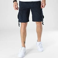 Meilleure vente 🛒 Short Cargo KD67097 Bleu Marine de KZR 🔔 -KZR Soldes kzr 325585 KD67097 MC BLUE 20220704T155757 03