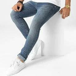 Bon marché 🤩 Jean Skinny TH37797 Bleu Denim de KZR 🎉 -KZR Soldes kzr 330990 TH37797 MEDIUM BLUE 20220804T162334 03