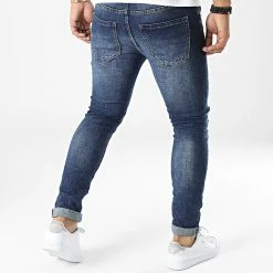 Vente flash ✨ Jean Skinny TH37802 Bleu Denim de KZR ✨ -KZR Soldes kzr 330992 TH37802 MEDIUM BLUE 20220805T142530 04