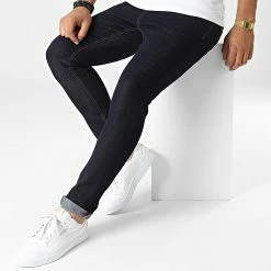 Top 10 🥰 Jean Skinny TH37829 Bleu Brut de KZR ❤️ -KZR Soldes kzr 330994 TH37829 DARK BLUE 20220804T162423 03