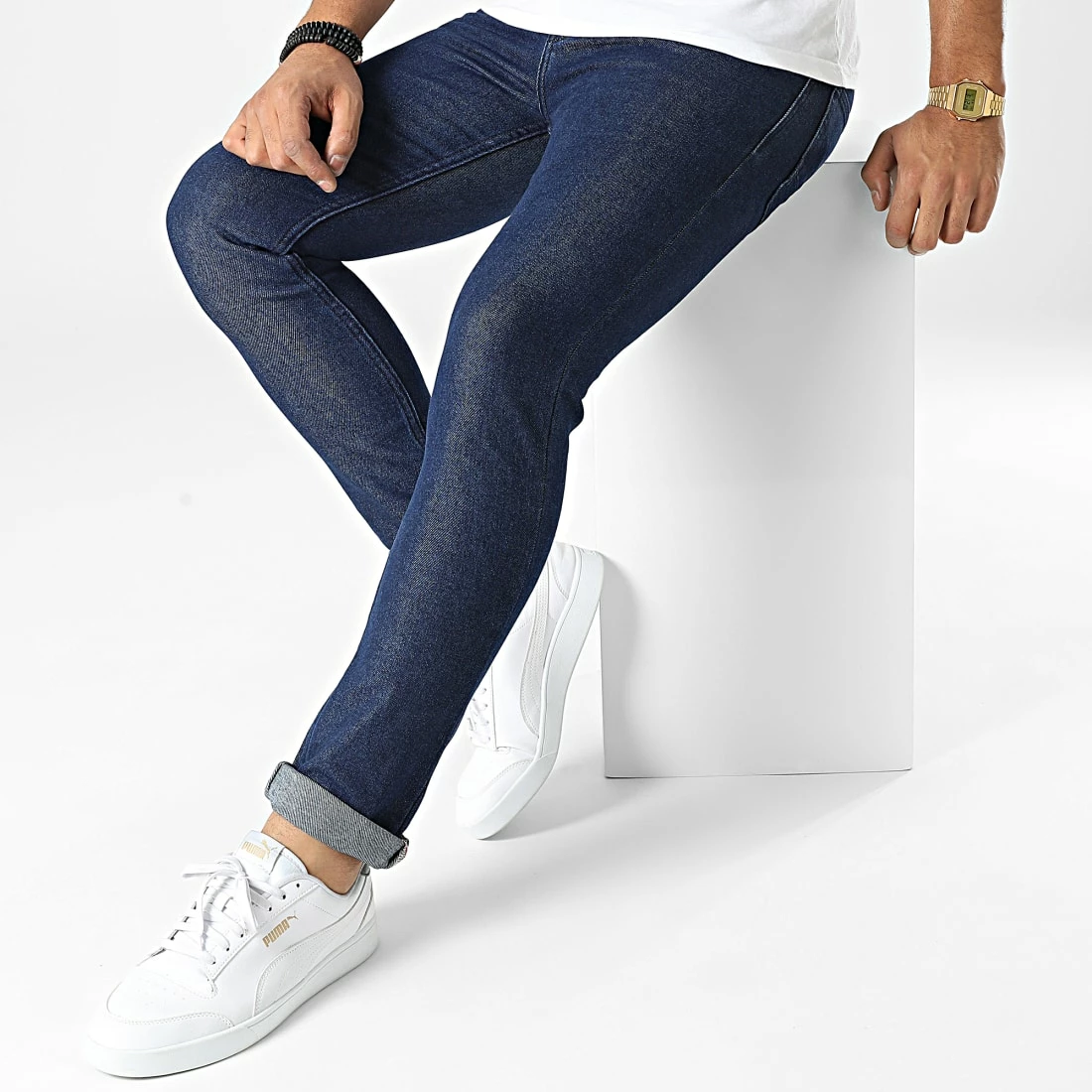 Meilleur prix 🛒 Jean Skinny TH37830 Bleu Denim de KZR 😀 5 Meilleur prix 🛒 Jean Skinny TH37830 Bleu Denim de KZR 😀 – Image 3