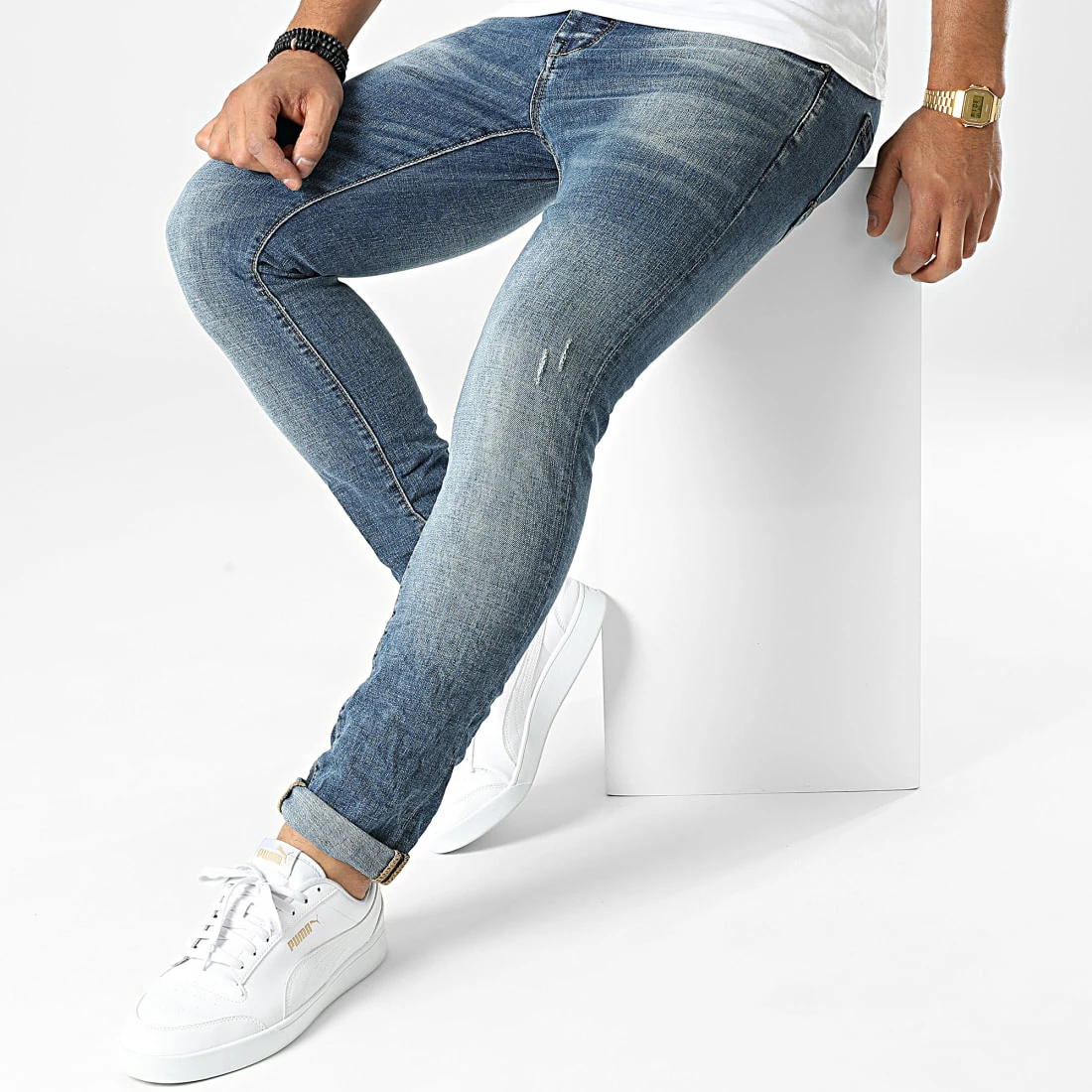 Offres 🔥 Jean Skinny TH37799 Bleu Denim de KZR 🌟 5 Offres 🔥 Jean Skinny TH37799 Bleu Denim de KZR 🌟 – Image 3