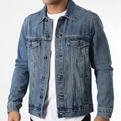 Meilleur prix 🔥 Veste Jean TH37810 Bleu Denim de KZR 😉 -KZR Soldes kzr 331060 TH37810 BLUE 20220805T145340 03