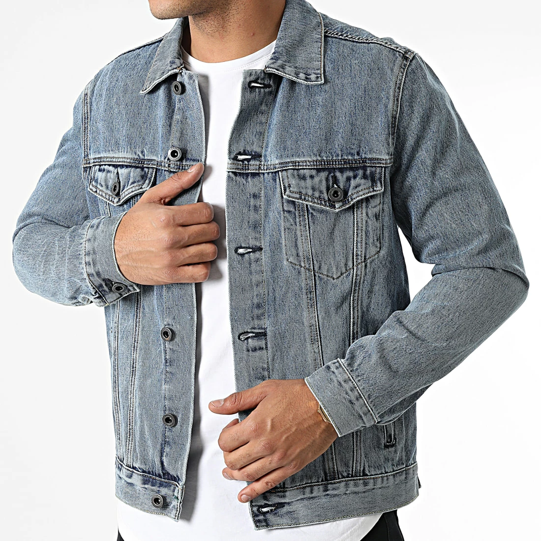 Budget 🥰 Veste Jean TH37809 Bleu Denim de KZR 🔥 3 Budget 🥰 Veste Jean TH37809 Bleu Denim de KZR 🔥