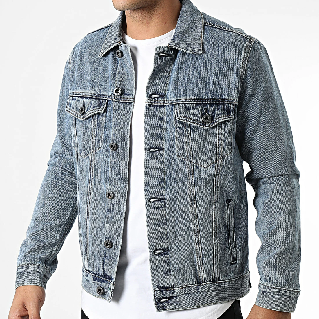 Budget 🥰 Veste Jean TH37809 Bleu Denim de KZR 🔥 5 Budget 🥰 Veste Jean TH37809 Bleu Denim de KZR 🔥 – Image 3