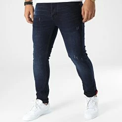 KZR Soldes 35 Nouveau 👍 Jean Skinny TH37800 Bleu Brut de KZR 👍