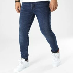 Acheter 🌟 Jean Skinny TH37798 Bleu Brut de KZR ⌛