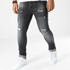 Acheter 😉 Jean Skinny TH37806 Noir de KZR 👍