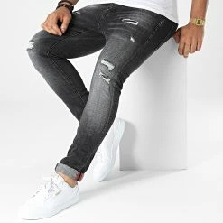 Acheter 😉 Jean Skinny TH37806 Noir de KZR 👍 8 Acheter 😉 Jean Skinny TH37806 Noir de KZR 👍 -KZR Soldes kzr 333776 TH37806 DKGREY 20220823T135514 03