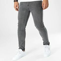 Offres 💯 Jean Skinny TH37826 Gris de KZR 🔔