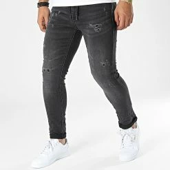 Meilleur prix ⭐ Jean Skinny TH37819 Noir de KZR 🔔