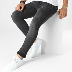 Meilleur prix ⭐ Jean Skinny TH37819 Noir de KZR 🔔 -KZR Soldes kzr 333783 TH37819 BLACK 20220822T162248 03