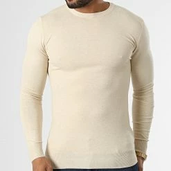 Tout neuf 🛒 Pull LD-690016 Beige de KZR ❤️