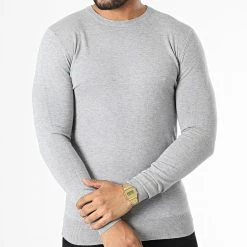 KZR Soldes 39 Promo 🔔 Pull LD-690016 Gris Chiné de KZR 😍