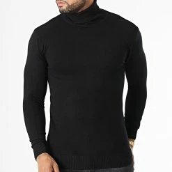 Budget 🧨 Pull Col Roulé LD-690018 Noir de KZR 💯 -KZR Soldes kzr 334098 LD 690018 1 20220825T154634 03