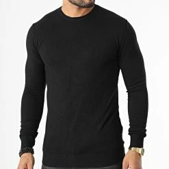KZR Soldes 37 De gros ⭐ Pull LD-690016 Noir de KZR 👍