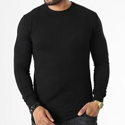 De gros ⭐ Pull LD-690016 Noir de KZR 👍 -KZR Soldes kzr 334103 LD 690016 1 20220825T154558 03
