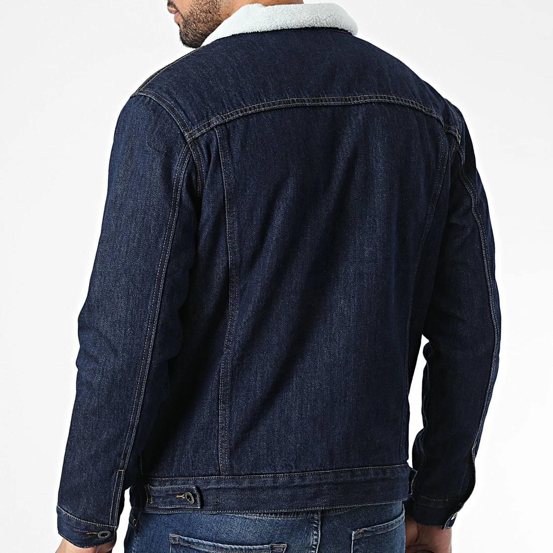 Vente flash 🌟 Veste Jean Col Mouton TH37815 Bleu Brut de KZR 🥰 6 Vente flash 🌟 Veste Jean Col Mouton TH37815 Bleu Brut de KZR 🥰 – Image 4