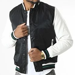 Acheter 👏 Veste TR-2207 Noir Blanc de KZR ✨