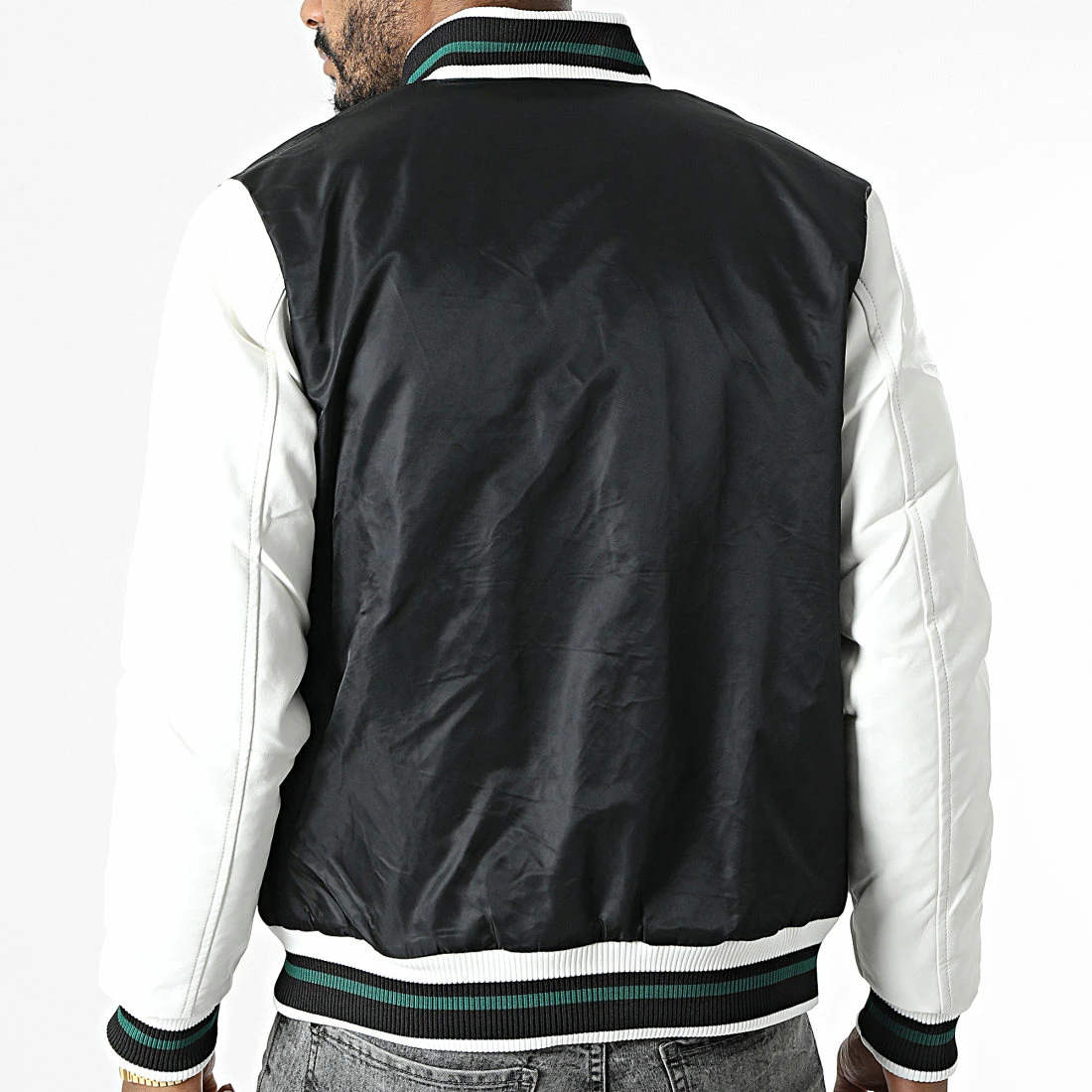 Acheter 👏 Veste TR-2207 Noir Blanc de KZR ✨ 6 Acheter 👏 Veste TR-2207 Noir Blanc de KZR ✨ – Image 4