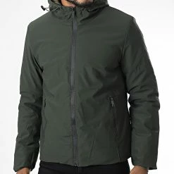 De gros ⌛ Veste Zippée Capuche TR-2205 Vert Kaki de KZR 🛒