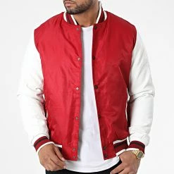 Grosses soldes ⭐ Veste TR-2207 Rouge Blanc de KZR 🥰 -KZR Soldes kzr 338168 TR 2207 RED 20220926T153112 03