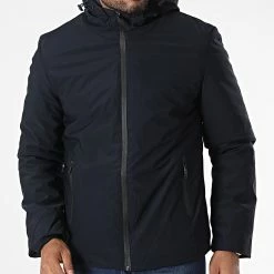 Sortie 🔥 Veste Zippée Capuche TR-2205 Bleu Marine de KZR 🔥 -KZR Soldes kzr 338169 TR 2205 DKBLUE 20220926T153943 03