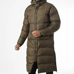 Sortie ✨ Doudoune Longue Capuche TR-2201 Vert Kaki de KZR 💯