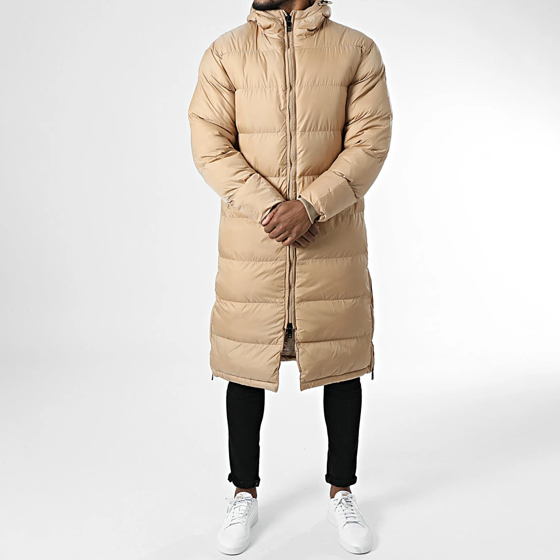 De gros 😉 Doudoune Longue Capuche TR-2201 Beige de KZR 🔔 5 De gros 😉 Doudoune Longue Capuche TR-2201 Beige de KZR 🔔 – Image 3