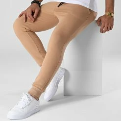 Meilleur prix 😍 Pantalon Jogging D9042 Camel Clair de KZR ⌛ -KZR Soldes kzr 342067 D9042 CAMEL 20221007T154603 03