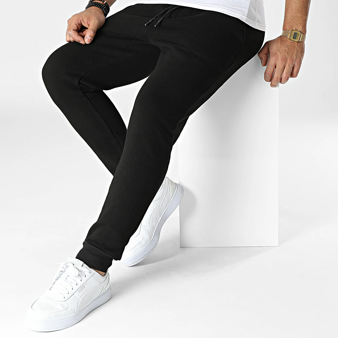 Bon marché 😉 Pantalon Jogging D9042 Noir de KZR 🎁 5 Bon marché 😉 Pantalon Jogging D9042 Noir de KZR 🎁 – Image 3