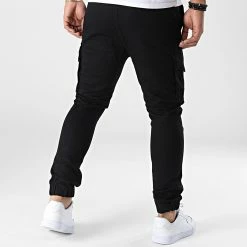 Nouveau 👏 Pantalon Cargo TH37832 Noir de KZR 😍 -KZR Soldes kzr 342069 TH37832 BLACK 20221007T152825 04