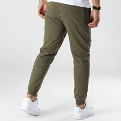 Offres 🔔 Pantalon Jogging D9141 Vert Kaki de KZR 🤩 -KZR Soldes kzr 342071 D9141 GREEN 20221007T154651 04